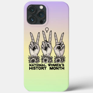 National Women's History Maand Feministische vrouw iPhone 13 Pro Max Hoesje