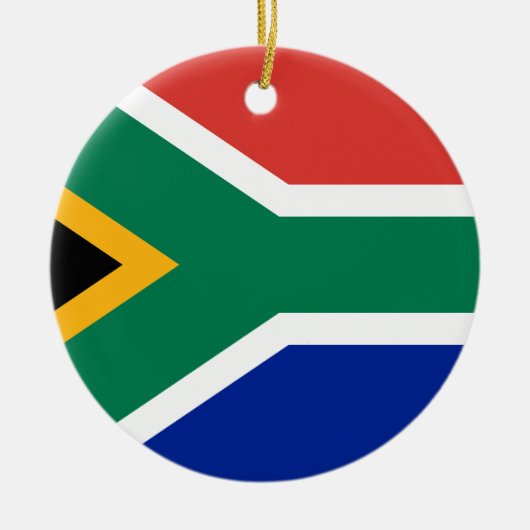 National World Flag Zuid-Afrika Keramisch Ornament (Voorkant)