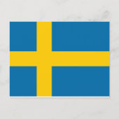 National World Flag Zweden Briefkaart (Voorkant)