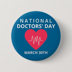 Nationale Artsendag Ronde Button 5,7 Cm