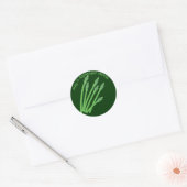 Nationale Asparagus-maand Ronde Sticker (Envelop)