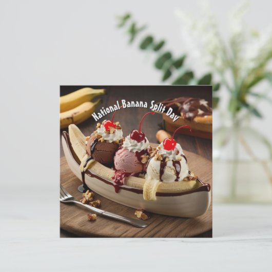 Nationale Banaan Split Dag (Staand voorkant)