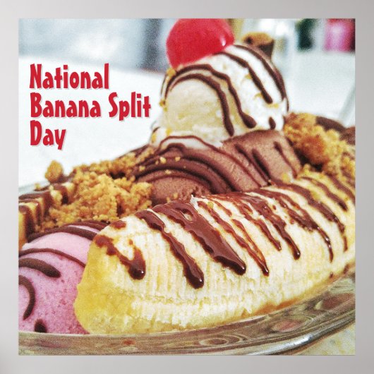 Nationale Banaan Split Dag Poster (Voorkant)