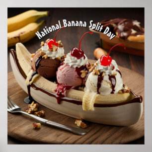 Nationale Banaan Split Dag Poster