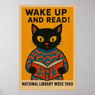 Nationale Bibliotheekweek Wakker Worden en Poster