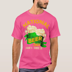 Nationale bierdag Funny Beer Drink T-shirt