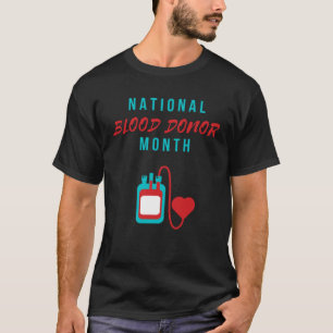 Nationale bloeddonormaand t-shirt