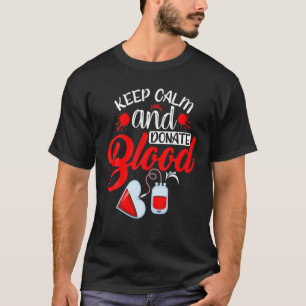 Nationale bloeddonormaand Wereldbloeddonateur houd T-shirt