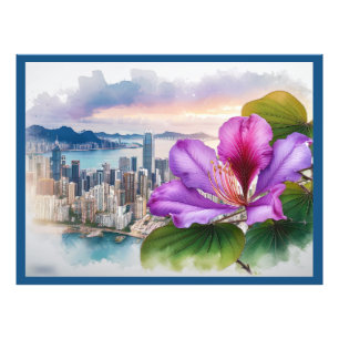 Nationale Bloem Bauhinia (Hong Kong) Foto Afdruk