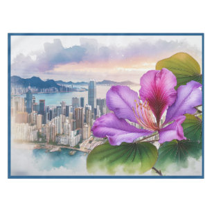 Nationale Bloem Bauhinia (Hong Kong) Tafelkleed