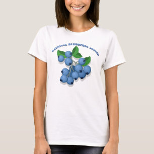 Nationale Blueberry maand T-shirt
