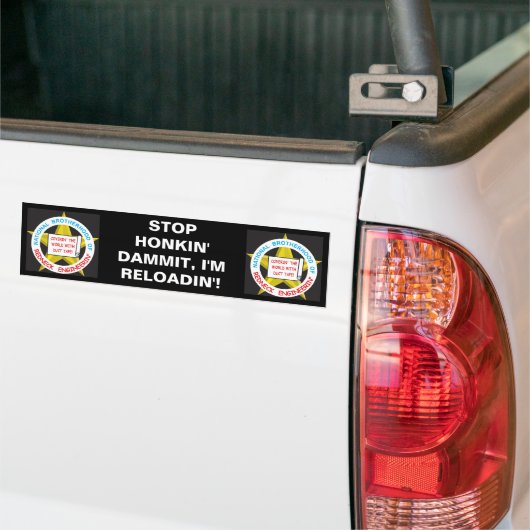 Nationale broederschap van de sequoalsengineeringt bumpersticker (Op Truck)