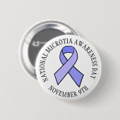 Nationale Button van de Microtia Awareness Day (Voorkant /achterkant)