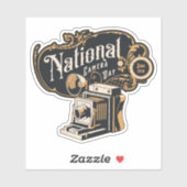 Nationale Cameradag,  camera Sticker (Vel)