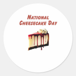 Nationale Cheesecake Dag Ronde Sticker