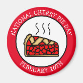 Nationale Cherry Pie Dag 20 februari Magneet (Voorkant)