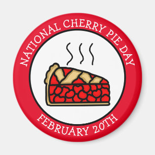 Nationale Cherry Pie Dag 20 februari Magneet