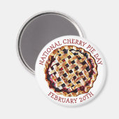 Nationale Cherry Pie Dag 20 februari Magneet (Voorkant / Achterkant)