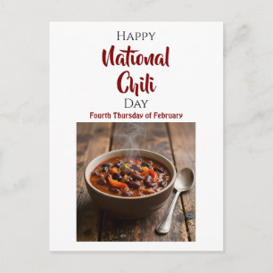 Nationale chilidag Vierde donderdag van februari Briefkaart