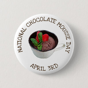Nationale Chocolade Dag April 3de Button