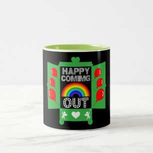 nationale coming out dag tweekleurige koffiemok