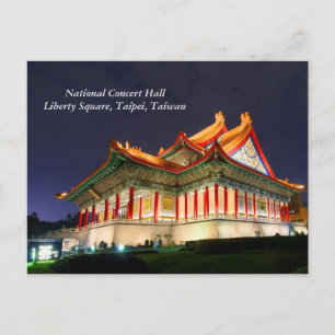 Nationale concertzaal / Liberty Square, Taipei Briefkaart