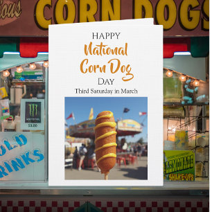 Nationale Corn Dog Dag Derde zaterdag in maart Kaart