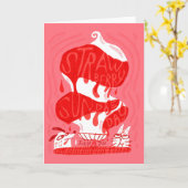 Nationale Dag van de Aardbeien 7 juli Kaart (Gele Bloem)