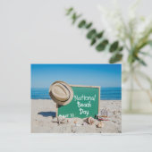 Nationale dag van de Beach Briefkaart (Staand voorkant)