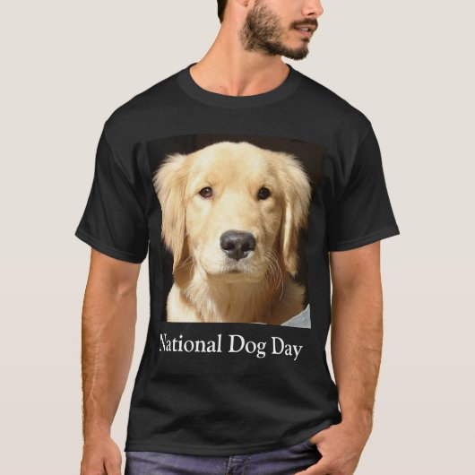 Nationale dag van de hond t-shirt (Voorkant)