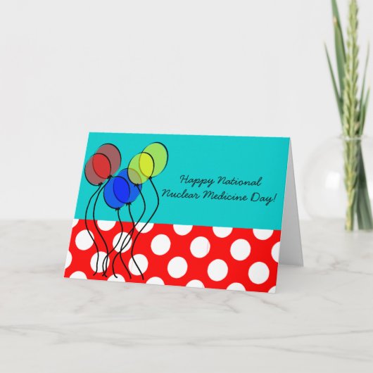 Nationale dag van de nucleaire geneeskunde bedankkaart (Voorkant)