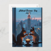 nationale dag van de Romance Feestdagenkaart (Voorkant / Achterkant)