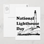 Nationale dag van de vuurtoren briefkaart (Voorkant / Achterkant)
