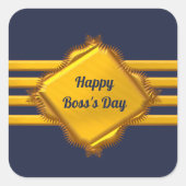 Nationale Dag van het Bos Vierkante Sticker (Voorkant)