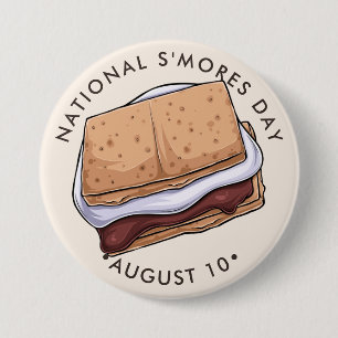 Nationale Dag van S'Mores Ronde Button 7,6 Cm