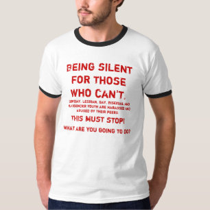Nationale dag van stilte t-shirt