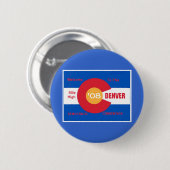 Nationale Democratische Conventie Denver Button (Voorkant /achterkant)