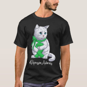 Nationale Depressiebewustzijnsmaand Groene Lint C T-shirt