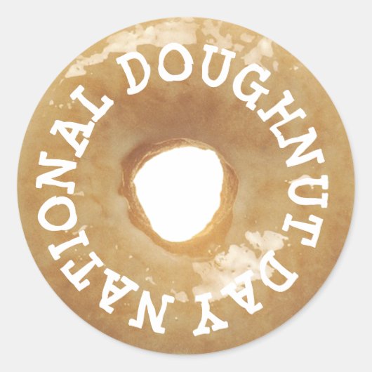 Nationale donut dag Stickers (Voorkant)
