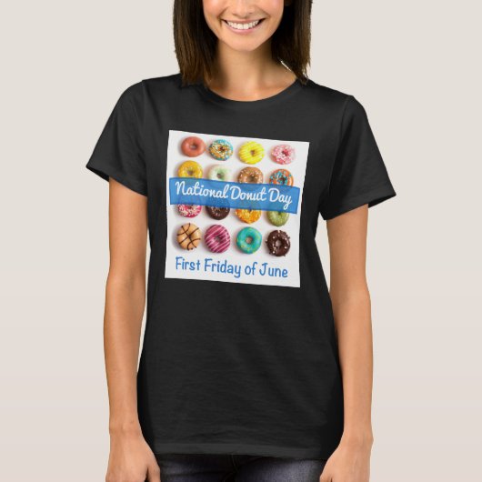 Nationale Donut Dag T-shirt (Voorkant)