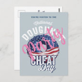 Nationale Doughnut Cheat Day Party uitnodiging (Voorkant / Achterkant)