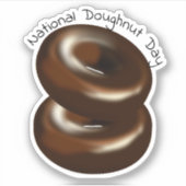 Nationale Doughnut Dag Sticker (Voorkant)