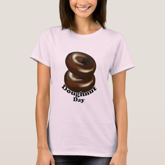 Nationale Doughnut Dag T-shirt (Voorkant)