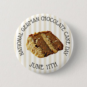 Nationale Duitse Chocolade Taart Dag Button