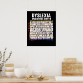 Nationale dyslexie Bewustmakingsmaand oktober Poster (Keuken)