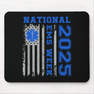 Nationale Ems Week 2025 Usa Vlag Nood Medische Muismat