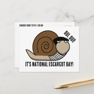 Nationale Escargot Dag Briefkaart