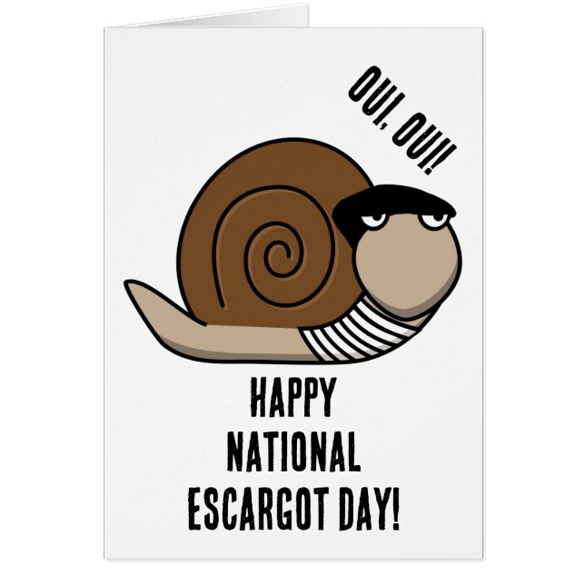 Nationale Escargot Dag Kaart (Voorkant)