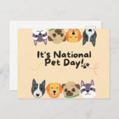 Nationale feestdag briefkaart (Voorkant / Achterkant)