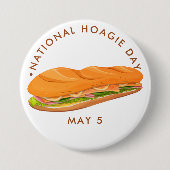 Nationale feestdag ronde button 7,6 cm (Voorkant)